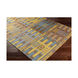 Sajal 72 X 48 inch Camel/Sky Blue/Denim Indoor Area Rug, Rectangle