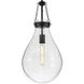 Eloise 1 Light 11 inch Black Pendant Ceiling Light