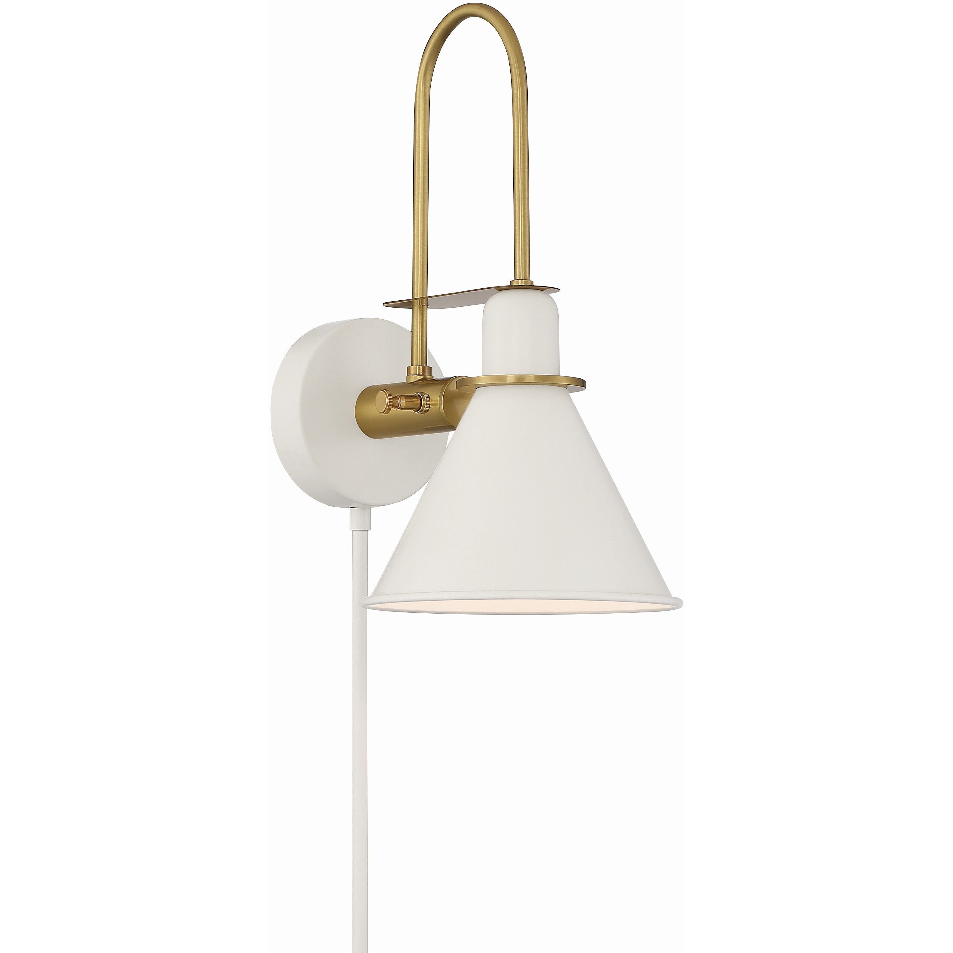 Medford 10 inch 60.00 watt White Task Sconce Wall Light