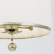 Broche 3 Light 14 inch Antique Silver Semi Flush Ceiling Light