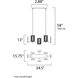 Suave 8 Light 34.5 inch Polished Nickel Linear Pendant Ceiling Light