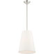 Prato 1 Light 11 inch Brushed Nickel Pendant Ceiling Light