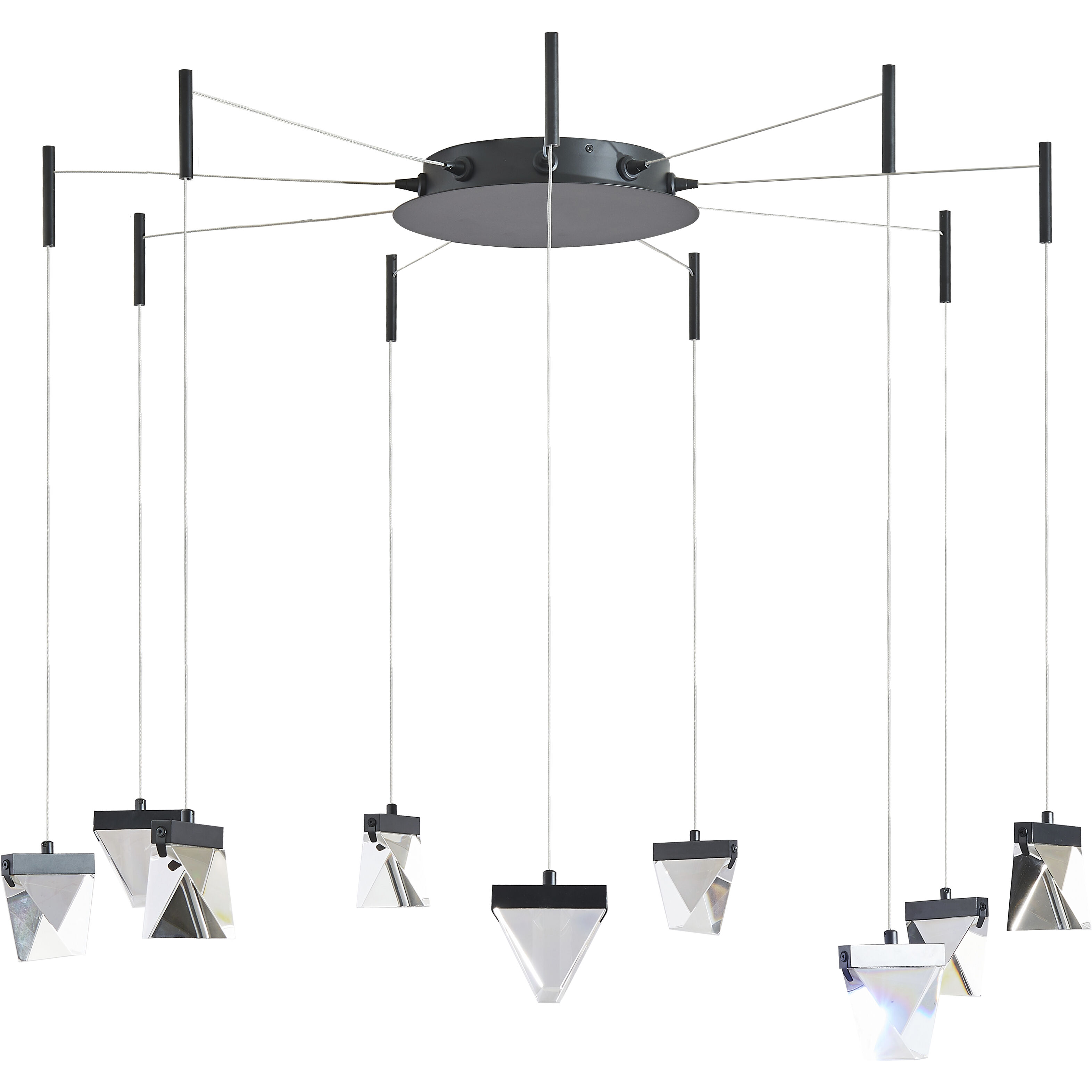 Atlas LED 12.2 inch Matte Black Pendant Ceiling Light