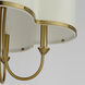 Clover 4 Light 20 inch Satin Brass Chandelier Ceiling Light