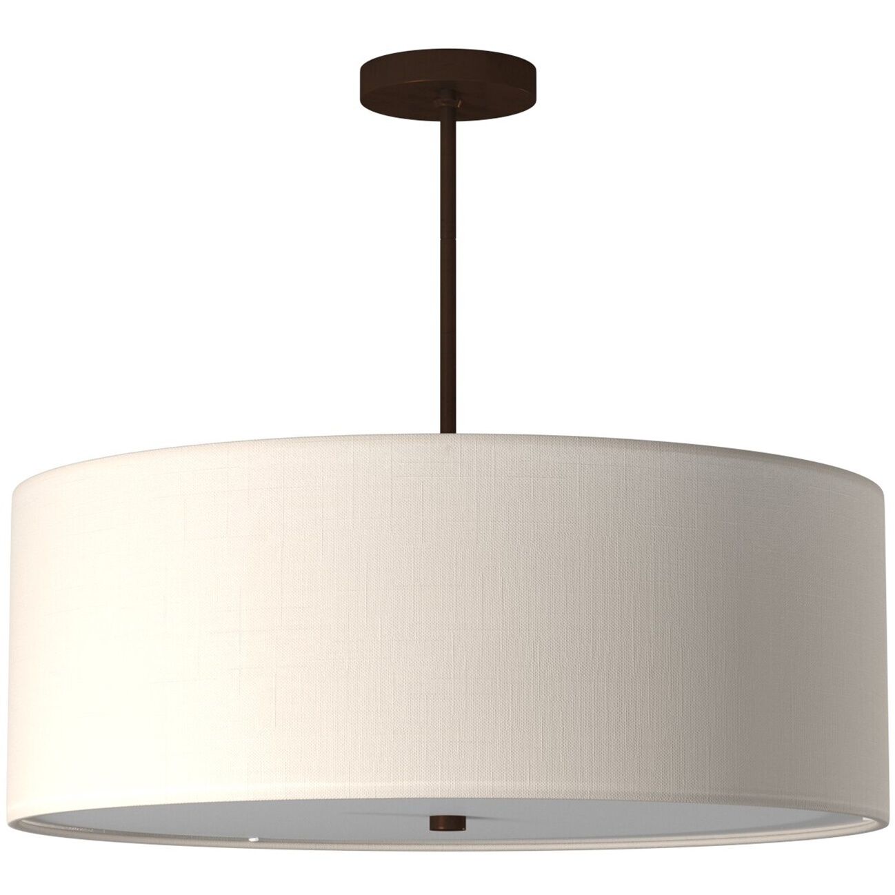 EVOLV 24 inch Dark Bronze Pendant Ceiling Light in White, Incandescent, Classic Family