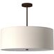 EVOLV 24 inch Dark Bronze Pendant Ceiling Light in White, Incandescent, Classic Family