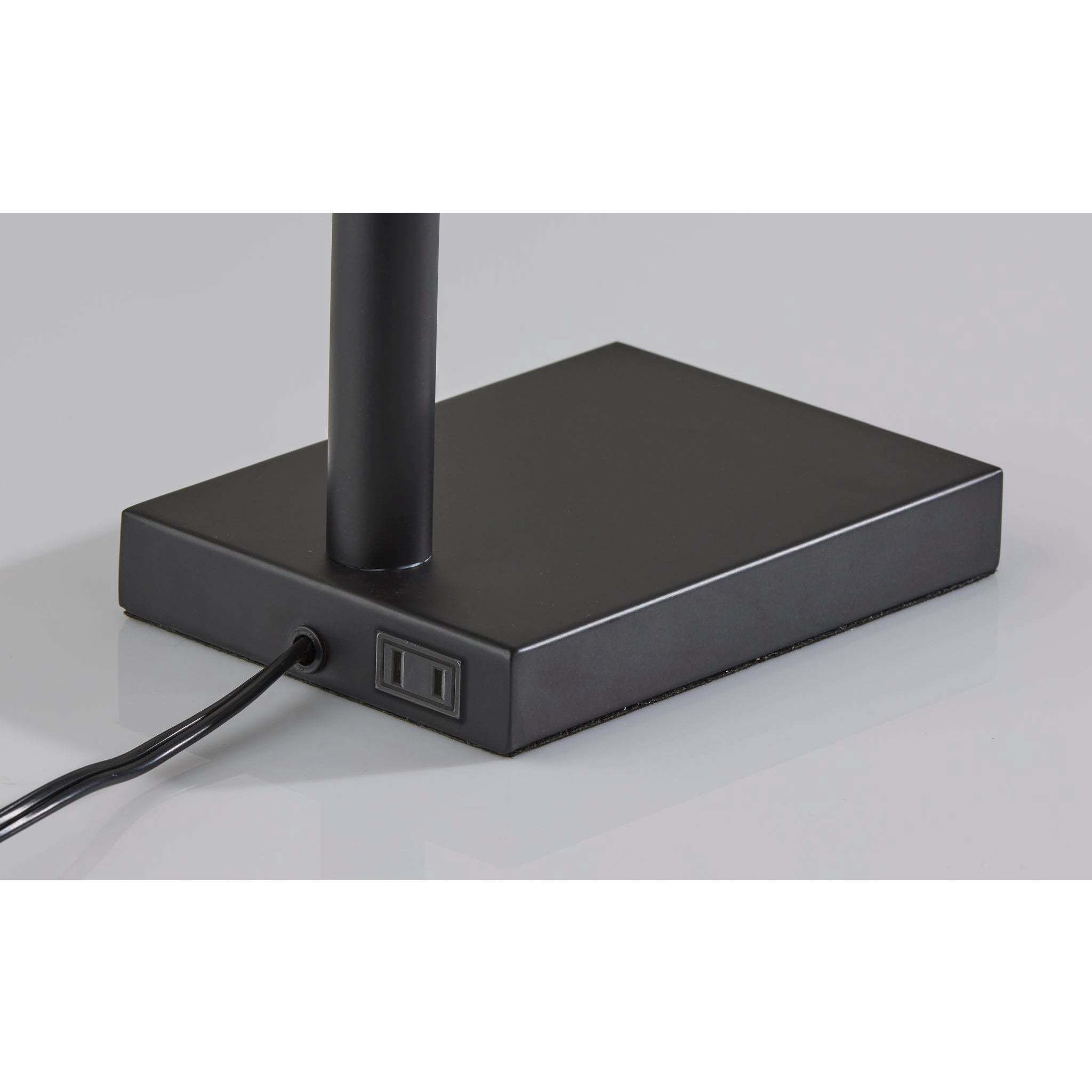 Flora 27 inch 60.00 watt Black and Brushed Steel Table Lamp Portable Light