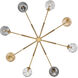 Oberon 8 Light 48 inch Heritage Brass Chandelier Ceiling Light