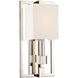 Dixon Sconce Wall Light in Polished Nickel