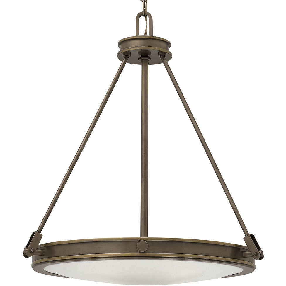 Collier 4 Light 21.5 inch Light Oiled Bronze Indoor Foyer Pendant Ceiling Light