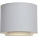 Curve LED 5 inch White Outdoor Wall Sconce