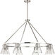 Gianna 40 inch Brushed Nickel Chandelier Ceiling Light