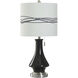 Bleaker 29 inch 150.00 watt Black and Silver Table Lamp Portable Light