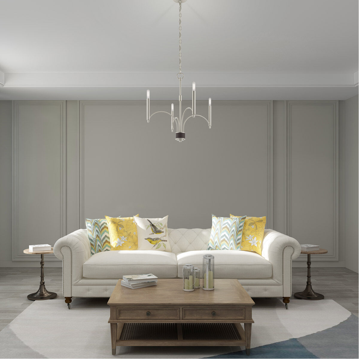 Astoria 4 Light 35 inch Brushed Nickel Bath Vanity Wall Light