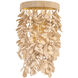 Naxos 2 Light 9.5 inch Vintage Gold Leaf Wall Sconce Wall Light