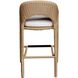 Kavali 42 inch Natural Honey and Oyster White Outdoor Barstool