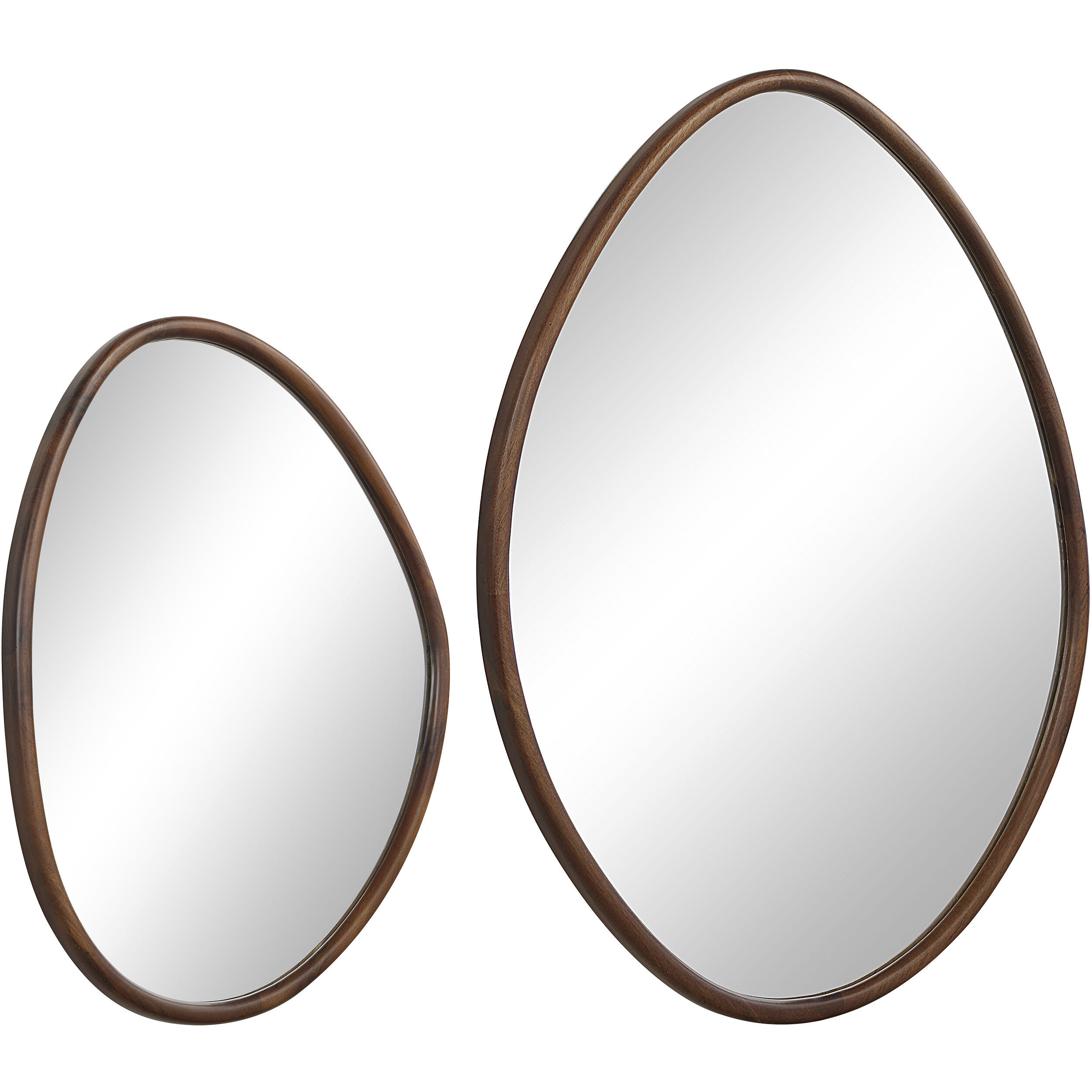 Tivoli 24 X 18 inch Walnut Wall Mirrors, Set of 2