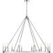 Barclay 12 Light 48 inch Polished Nickel Chandelier Ceiling Light