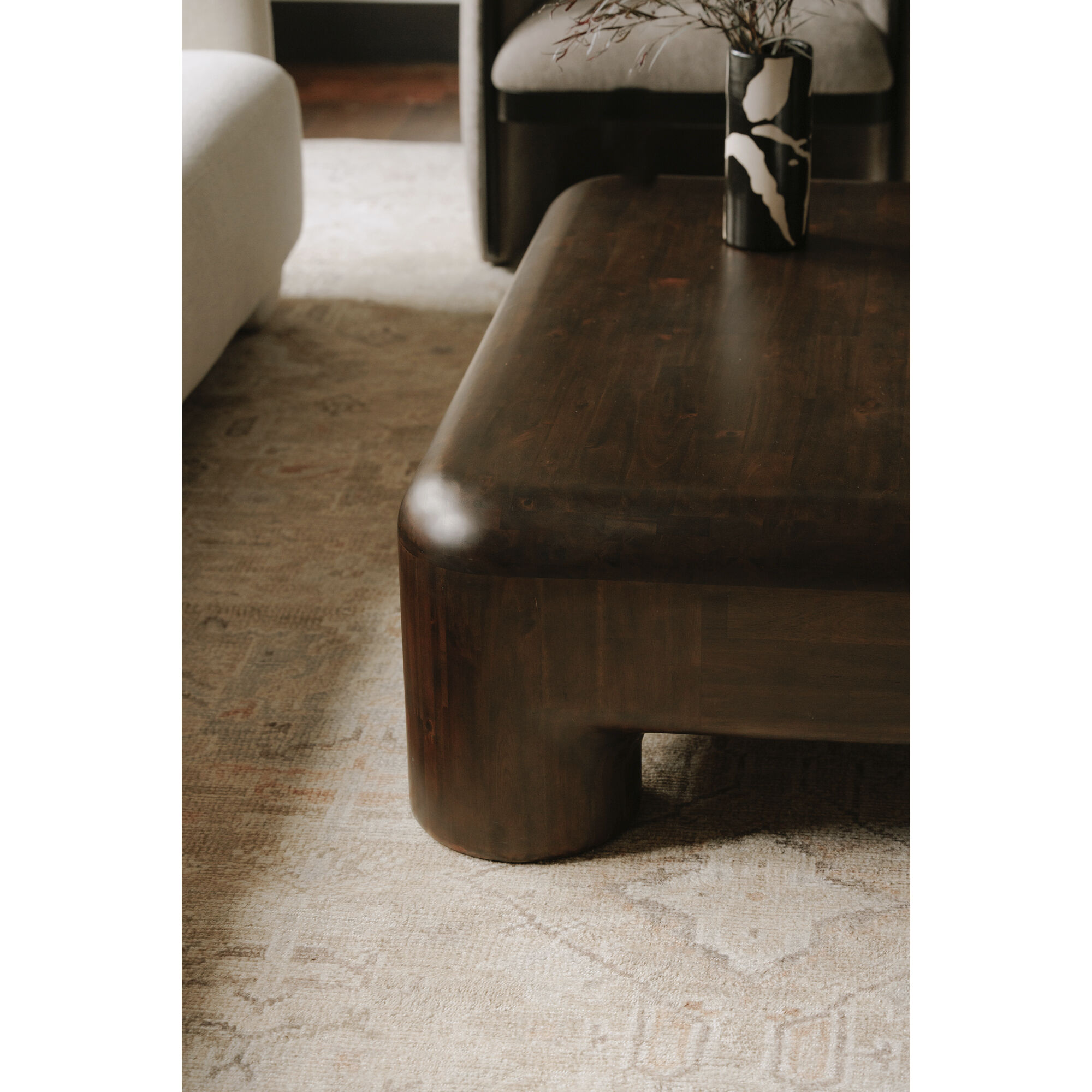 Rowan 50 X 40 inch Dark Brown Coffee Table