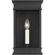C&M by Chapman & Myers Cupertino 1 Light 13.13 inch Textured Black Outdoor Wall Lantern