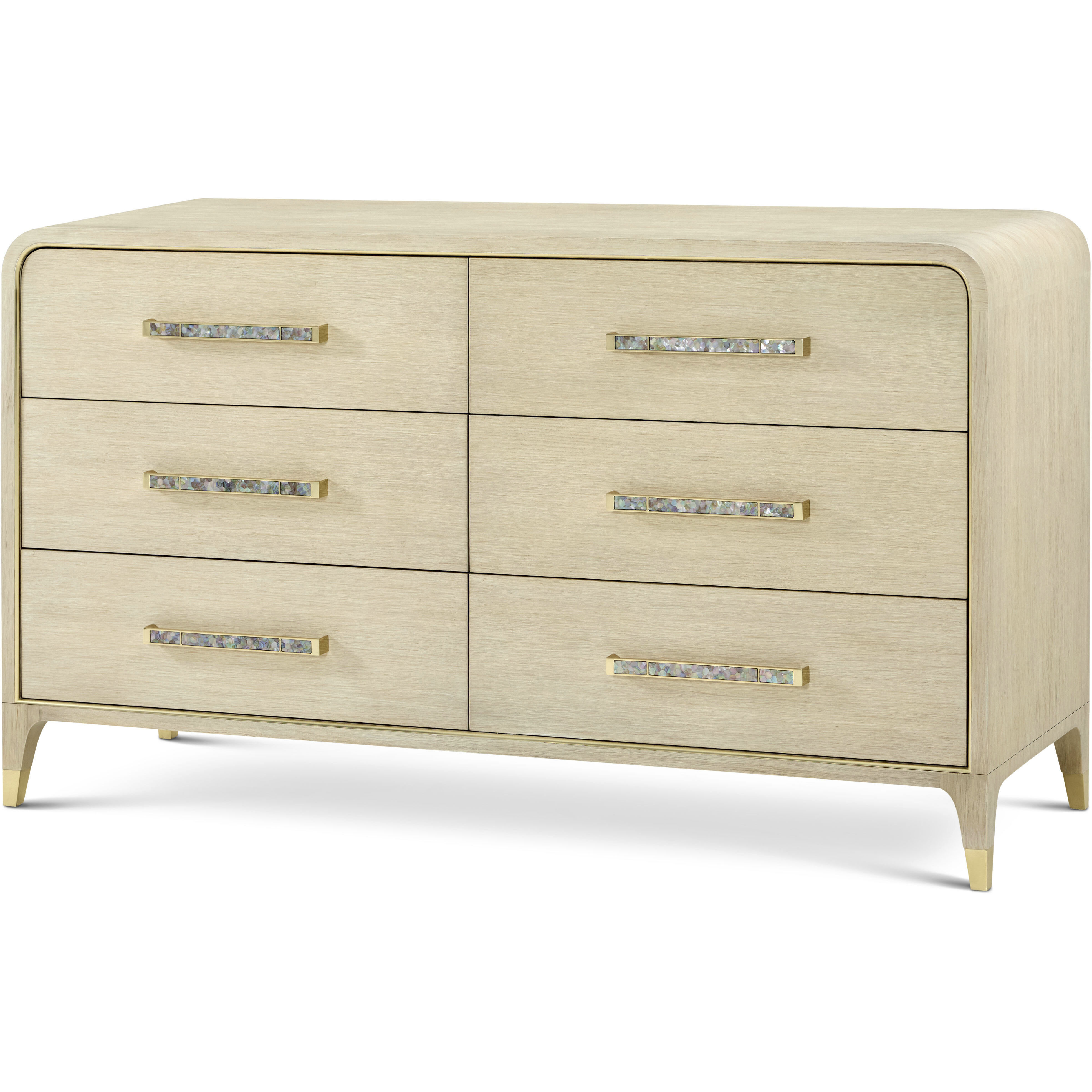 Judith Leiber Couture Martini Dresser, Wooden, 6-Drawer