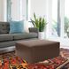 Universal 18 inch Pecan Ottoman, 36in Square, The Avanti Collection