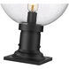 Laurent 1 Light 17.75 inch Black Outdoor Pier Mounted Fixture