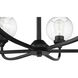 Glenda 9 Light 29.5 inch Flat Black Chandelier Ceiling Light