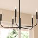 Reines 5 Light 26 inch Matte Black Chandelier Ceiling Light