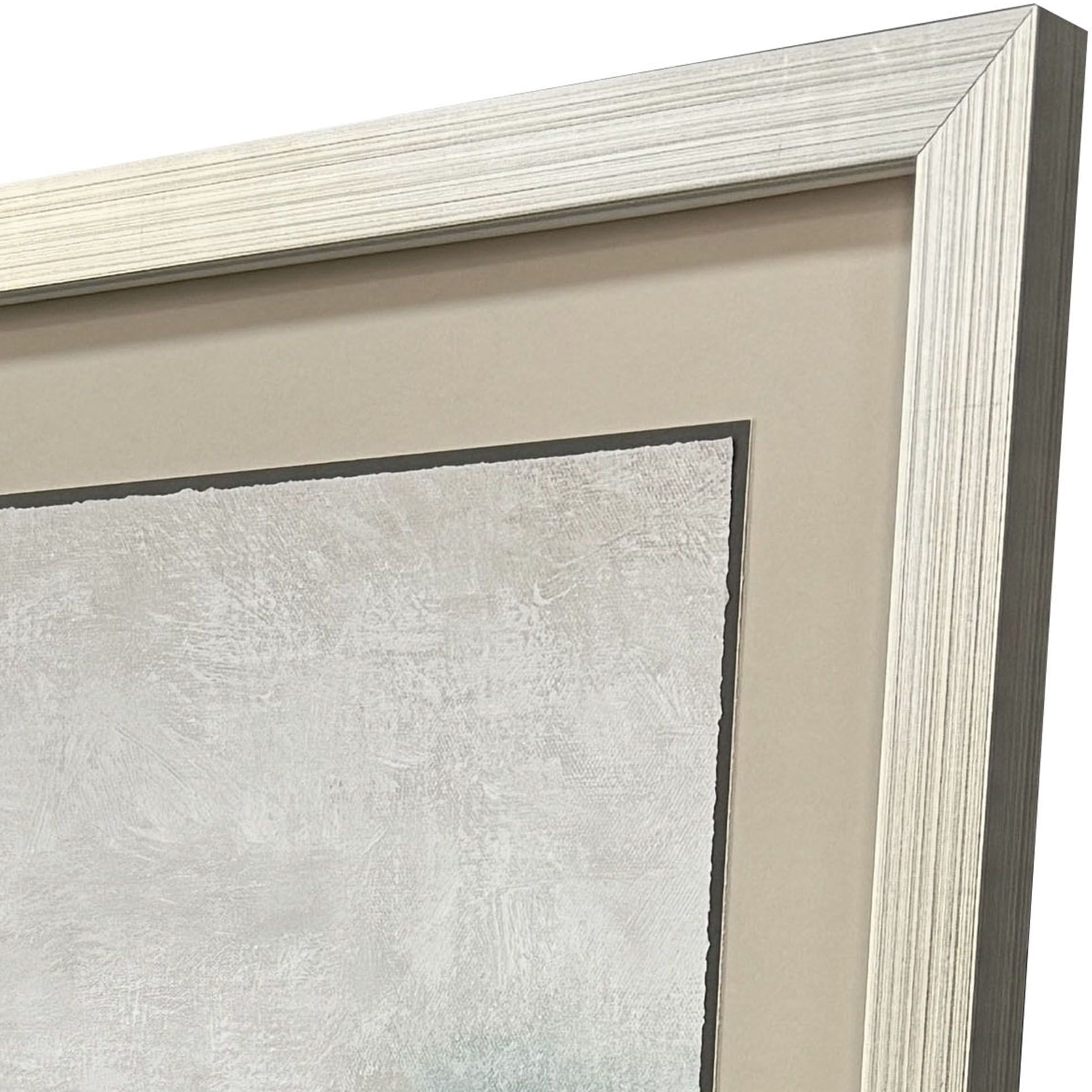 Landscape Illusion Gray and Neutral and White Framed Art