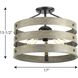 Gulliver 3 Light 17 inch Graphite Semi-Flush Mount Convertible Ceiling Light