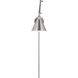C&M by Chapman & Myers Salem Bath Sconce Wall Light in Brushed Nickel