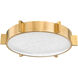 Ansonia LED 14 inch Vintage Brass Flush Mount Ceiling Light