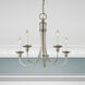 Cranford 5 Light 24 inch Brushed Nickel Chandelier Ceiling Light