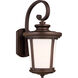Eddington 1 Light 19.88 inch Antique Bronze Outdoor Wall Lantern, Large