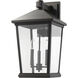 Beacon 3 Light 22.5 inch Oil Rubbed Bronze Outdoor Wall Light
