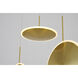 Canada LED 15.7 inch Gold Chandelier Ceiling Light