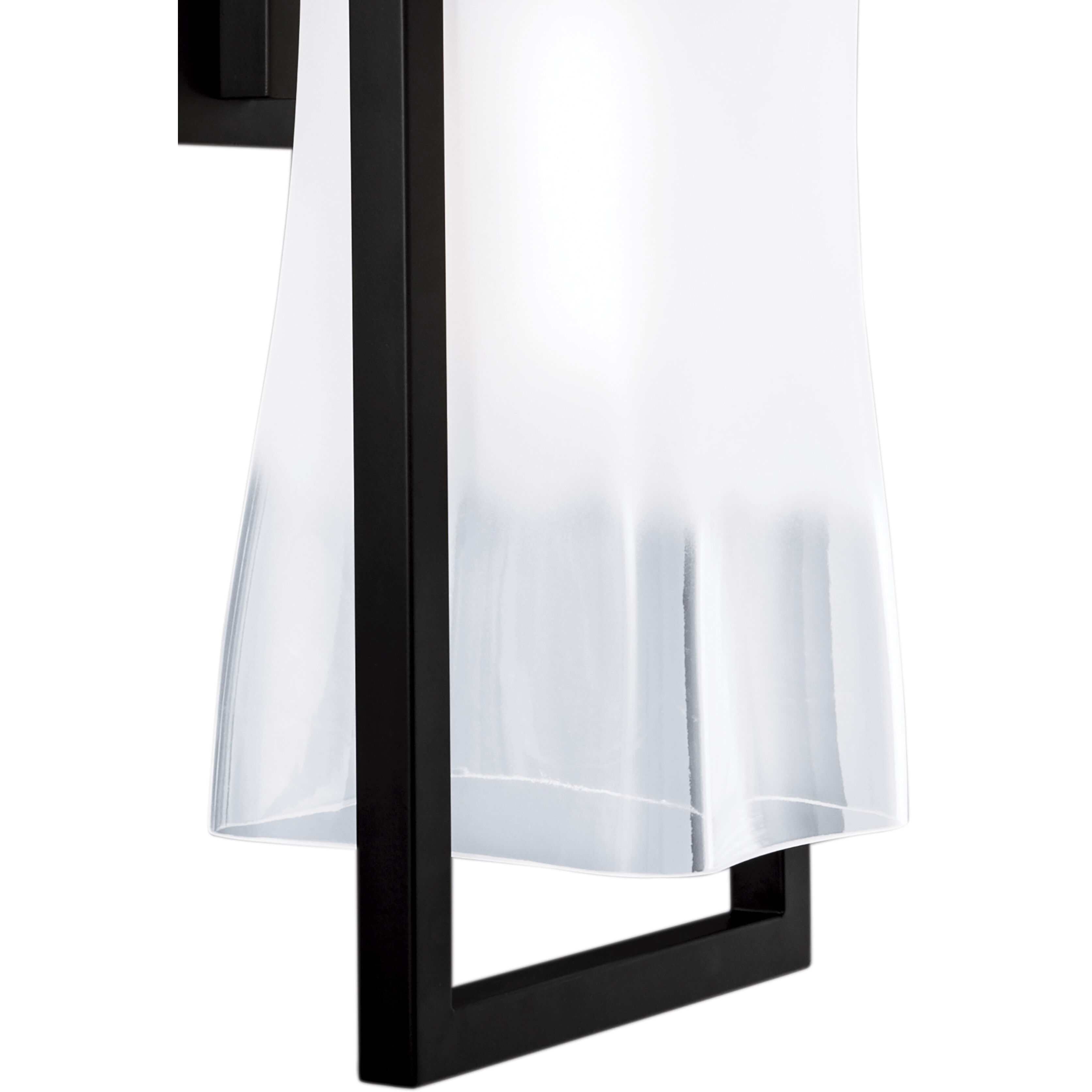 Drape 1 Light 16.5 inch Matte Black Outdoor Wall Sconce