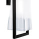 Drape 1 Light 16.5 inch Matte Black Outdoor Wall Sconce