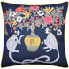 Dann Foley 24 inch Navy Throw Pillow