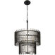 Park Row 10 Light 24 inch Matte Black and French Gold Chandelier Ceiling Light