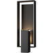 Shadow Box 2 Light 21.2 inch Coastal Black and Coastal Black Outdoor Sconce, Large