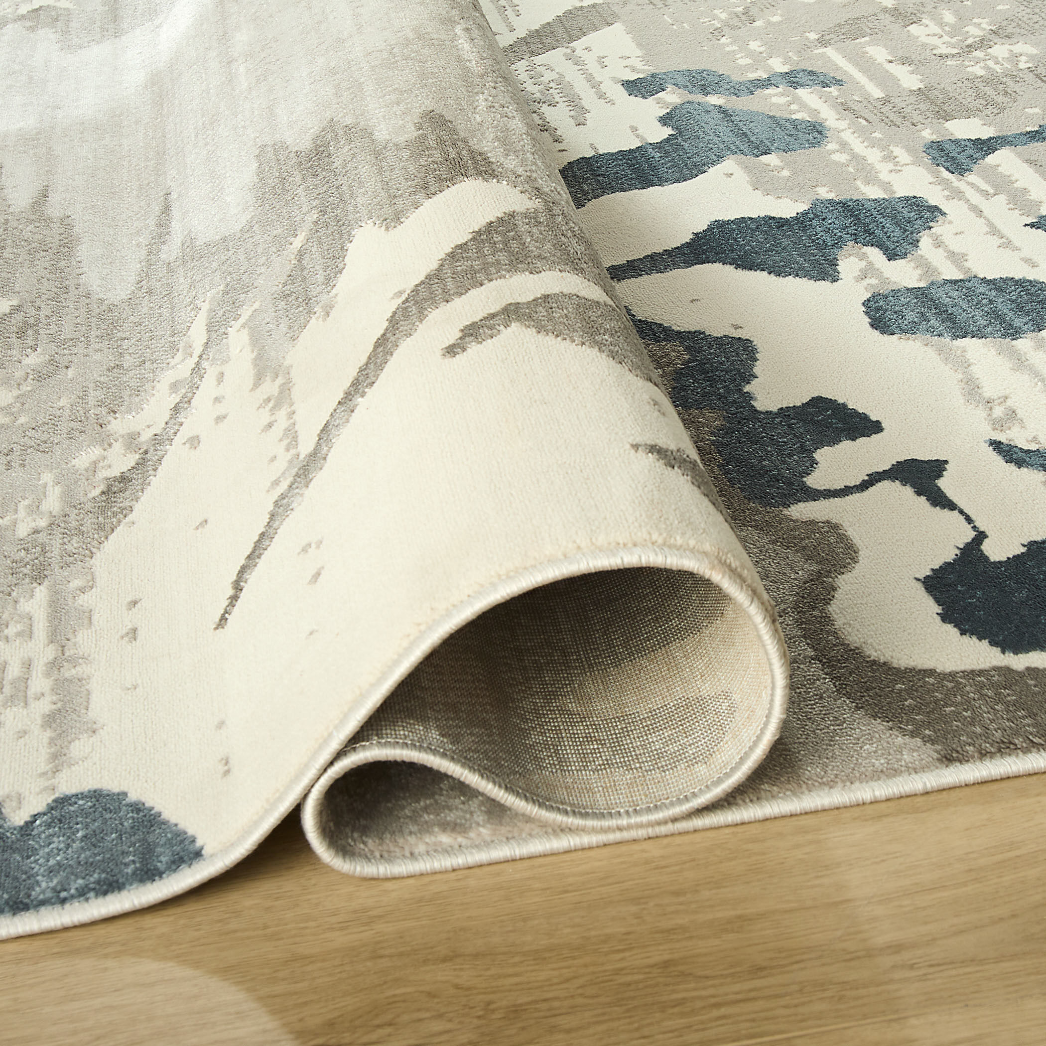 Betsi 114 X 79 inch Blue Rug in 6 x 9