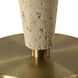 Juliet 35.75 inch 150.00 watt Faux Travertine and Antique Brass Table Lamp Portable Light