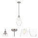 Edison Cindyrella LED 7 inch Brushed Satin Nickel Mini Pendant Ceiling Light