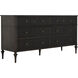 Andrea Dark Stained Oak / Antique Brass / Stained Oak Dresser