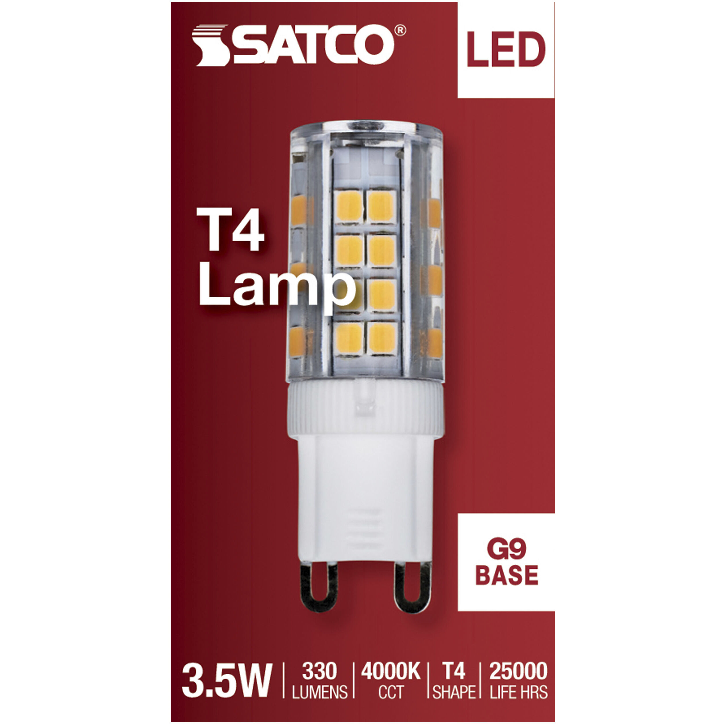 Lumos LED JCD LED G9 Double Loop 3.5 watt 4000K Mini and Pin-Based LED