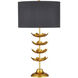 Awakening 30 inch 150 watt Gold Leaf Table Lamp Portable Light