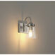 Dickens 1 Light 4.75 inch Brushed Steel Wall Sconce Wall Light
