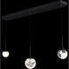 Beyond Quest LED 5.5 inch Black Multi-Light Pendant Ceiling Light, Linear Canopy